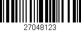 Código de barras (EAN, GTIN, SKU, ISBN): '27048123'
