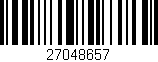 Código de barras (EAN, GTIN, SKU, ISBN): '27048657'