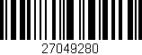 Código de barras (EAN, GTIN, SKU, ISBN): '27049280'