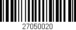 Código de barras (EAN, GTIN, SKU, ISBN): '27050020'