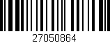 Código de barras (EAN, GTIN, SKU, ISBN): '27050864'