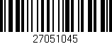 Código de barras (EAN, GTIN, SKU, ISBN): '27051045'