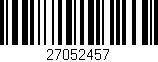 Código de barras (EAN, GTIN, SKU, ISBN): '27052457'