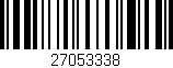 Código de barras (EAN, GTIN, SKU, ISBN): '27053338'