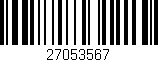 Código de barras (EAN, GTIN, SKU, ISBN): '27053567'
