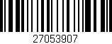 Código de barras (EAN, GTIN, SKU, ISBN): '27053907'
