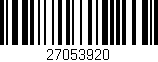 Código de barras (EAN, GTIN, SKU, ISBN): '27053920'