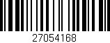 Código de barras (EAN, GTIN, SKU, ISBN): '27054168'