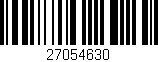 Código de barras (EAN, GTIN, SKU, ISBN): '27054630'