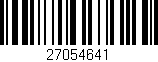 Código de barras (EAN, GTIN, SKU, ISBN): '27054641'