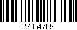 Código de barras (EAN, GTIN, SKU, ISBN): '27054709'