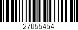 Código de barras (EAN, GTIN, SKU, ISBN): '27055454'