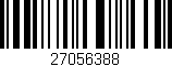 Código de barras (EAN, GTIN, SKU, ISBN): '27056388'