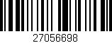 Código de barras (EAN, GTIN, SKU, ISBN): '27056698'