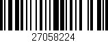 Código de barras (EAN, GTIN, SKU, ISBN): '27058224'