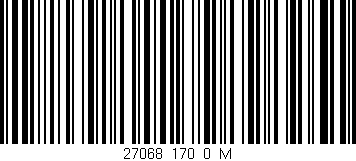 Código de barras (EAN, GTIN, SKU, ISBN): '27068_170_0_M'
