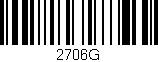 Código de barras (EAN, GTIN, SKU, ISBN): '2706G'