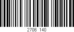 Código de barras (EAN, GTIN, SKU, ISBN): '2706/140'