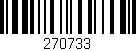 Código de barras (EAN, GTIN, SKU, ISBN): '270733'