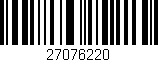 Código de barras (EAN, GTIN, SKU, ISBN): '27076220'