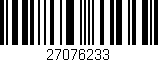 Código de barras (EAN, GTIN, SKU, ISBN): '27076233'