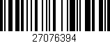 Código de barras (EAN, GTIN, SKU, ISBN): '27076394'