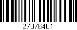 Código de barras (EAN, GTIN, SKU, ISBN): '27076401'