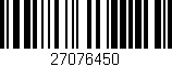 Código de barras (EAN, GTIN, SKU, ISBN): '27076450'