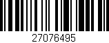 Código de barras (EAN, GTIN, SKU, ISBN): '27076495'