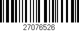 Código de barras (EAN, GTIN, SKU, ISBN): '27076526'