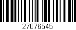Código de barras (EAN, GTIN, SKU, ISBN): '27076545'
