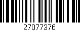 Código de barras (EAN, GTIN, SKU, ISBN): '27077376'