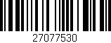 Código de barras (EAN, GTIN, SKU, ISBN): '27077530'