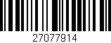 Código de barras (EAN, GTIN, SKU, ISBN): '27077914'