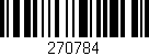 Código de barras (EAN, GTIN, SKU, ISBN): '270784'