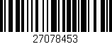 Código de barras (EAN, GTIN, SKU, ISBN): '27078453'