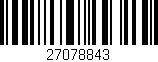 Código de barras (EAN, GTIN, SKU, ISBN): '27078843'