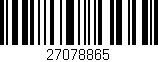 Código de barras (EAN, GTIN, SKU, ISBN): '27078865'