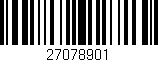 Código de barras (EAN, GTIN, SKU, ISBN): '27078901'