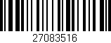 Código de barras (EAN, GTIN, SKU, ISBN): '27083516'