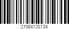 Código de barras (EAN, GTIN, SKU, ISBN): '27084120134'