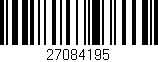 Código de barras (EAN, GTIN, SKU, ISBN): '27084195'