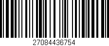 Código de barras (EAN, GTIN, SKU, ISBN): '27084436754'