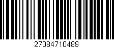 Código de barras (EAN, GTIN, SKU, ISBN): '27084710489'