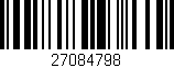 Código de barras (EAN, GTIN, SKU, ISBN): '27084798'
