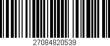 Código de barras (EAN, GTIN, SKU, ISBN): '27084820539'