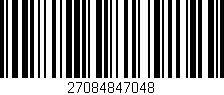 Código de barras (EAN, GTIN, SKU, ISBN): '27084847048'