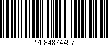 Código de barras (EAN, GTIN, SKU, ISBN): '27084874457'
