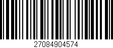 Código de barras (EAN, GTIN, SKU, ISBN): '27084904574'