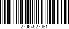 Código de barras (EAN, GTIN, SKU, ISBN): '27084927061'